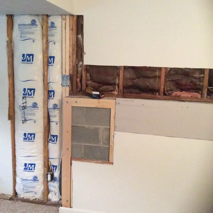 Wall insulation replacement during Structural Drying in Greenville